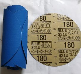 3M 180 grit 6" Sandpaper 25 Sheet Roll
