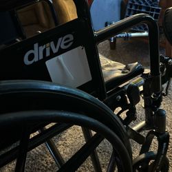 Wheelchair- Drive Silver Sport 2 Bariatric 20” Seat Width Wheelchair With Elevating Footrests 