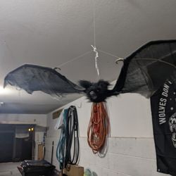 Creepy Hanging Decorative Bat 