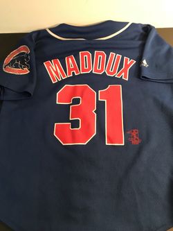 Size kids medium Chicago Cubs Greg Maddux baseball jersey-Majestic