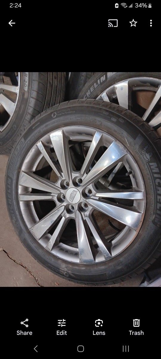 Rims /Tires 2024 Cadillac Xt6/Xt5 Size 235/55/20
