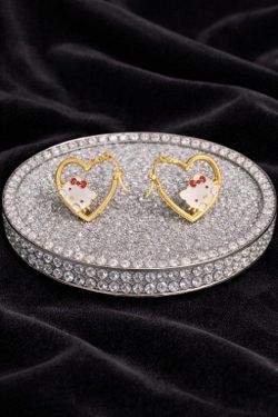 💝 Hello Kitty Heart Hoop Earrings ~New!💝