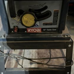 Ryobi 10”table Saw And Miter Saw Stand 