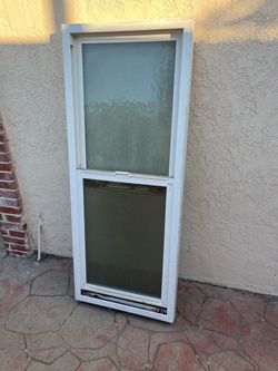 House window double tempered glass 24”wide,,46”high