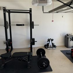 Home Gym (Rogue Power Rack, Peloton, Weights, TV)