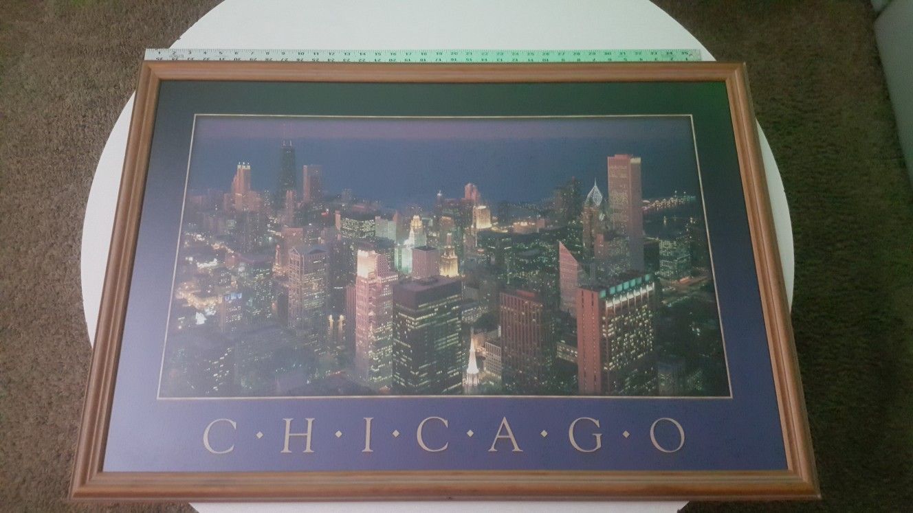 Chicago picture in frame