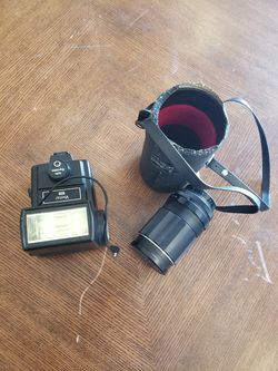 Camera flash and lens