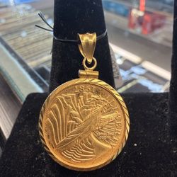 22KT Coin Pendant 42006-1 