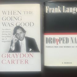 Autographed Graydon Carter & Frank Langella
