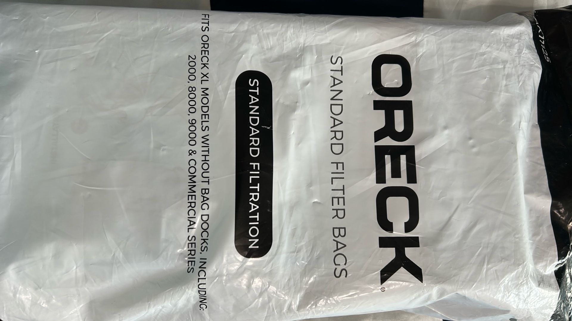 Oreck Standard Filter Bags(fits Oreck XL Models Without Bag Docks,including 2000,8000,9000,&commercial series 25 Bags