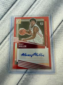 2025 Donruss Mercy Miller Significant Signatures Red Auto