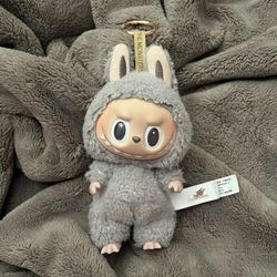 sesame bean authenic grey labubu