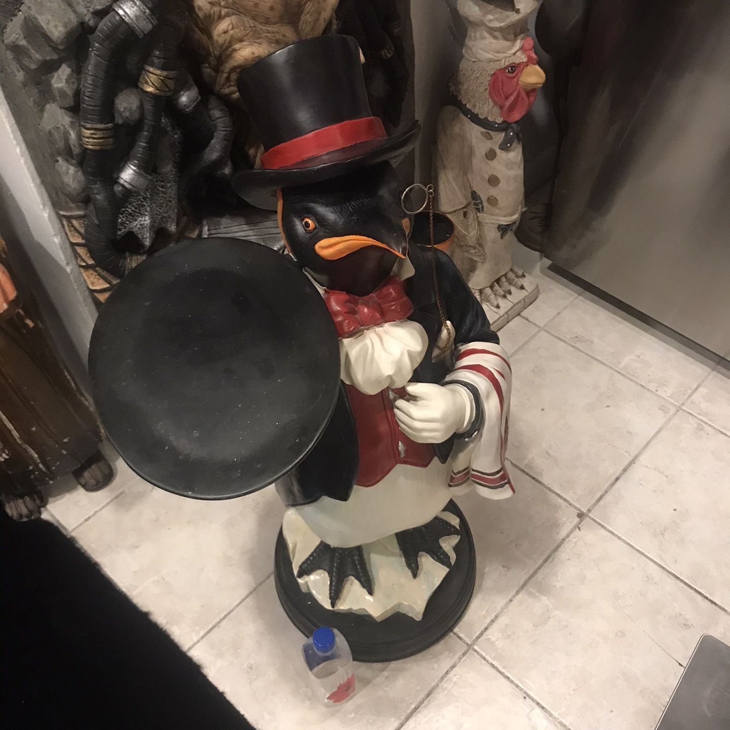 Penguin Butler 3ft Display Statue Holding Tray for Sale in Hillsboro Beach,  FL - OfferUp