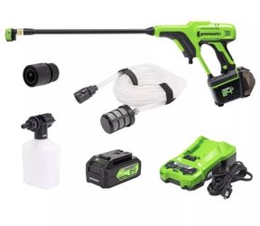 Greenworks 600 Psi 24V Battery Pressure Washer with 4Ah Battery PC24B410