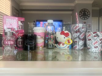 HELLO KITTY DRINKWARE 9 PCS BUNDLE SET