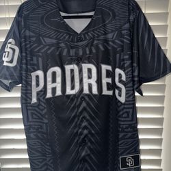 San Diego Padres  Quality Custom Jersey Island Tribal Heritage Night Black  New No Tags