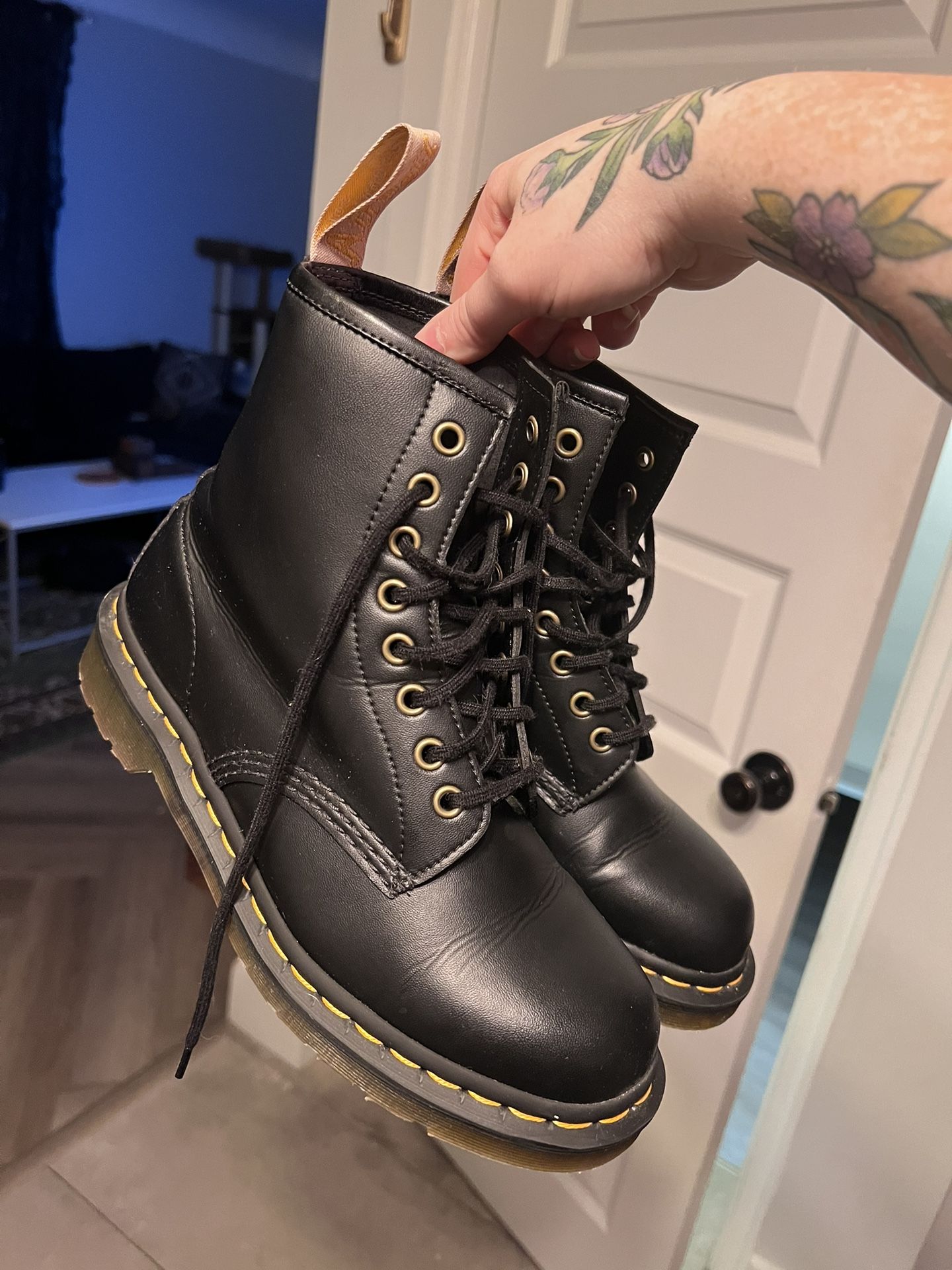 Dr Martens Vegan Leather Boots 