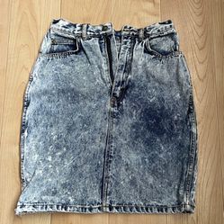 Acid Washed Vintage Skirt