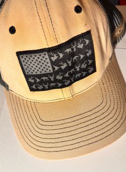 Columbia Trucker Hat with Hunting Flag Patch