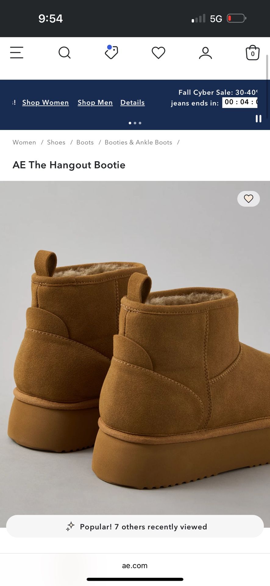 American Eagle The Hangout Bootie