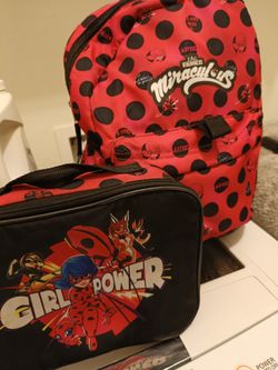 Backpack Ladybug/Miraculous. Mochila Y Lonchera Miraculous