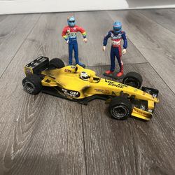 Diecast 1/18 Scale Hot Wheels Jordan F1 Ej13 With Figures 