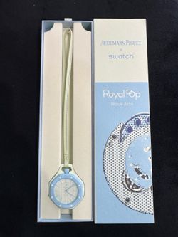 Swatch AP Royal Pop Ocho Negro, Blue or Pink