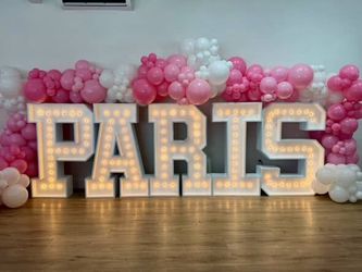 Marquee light up letters