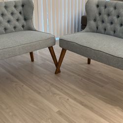 Couch Scarlett Mid-Century Modern Brown Wood