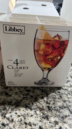Set of 4Clear Glass Drinking Glasses