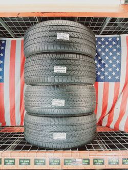 4 Used Tires Size: 285/45R21 113H XL Star RSC BMW, Run Flat  Bridgestone Alenza Sport A/S RFT Crossover & SUV Tire in 285 45 21 Crossover/SUV Touring 