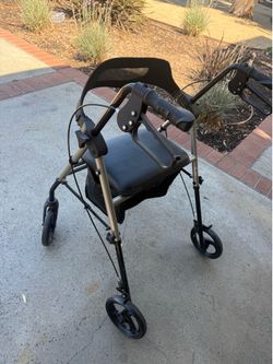 Adult folding walker