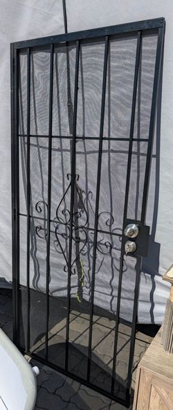 Security Screen Door with Lock