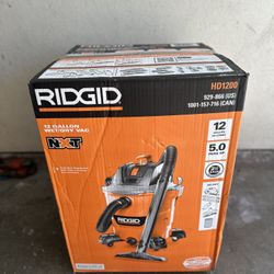 Rigid 12 Gallon 5hp Wet/dry Shop Vac