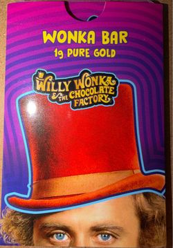 ((RARE)) PAMP Suisse 1g Fine Gold Bar 999.9 WILLIE WONKA BAR only 1/5000