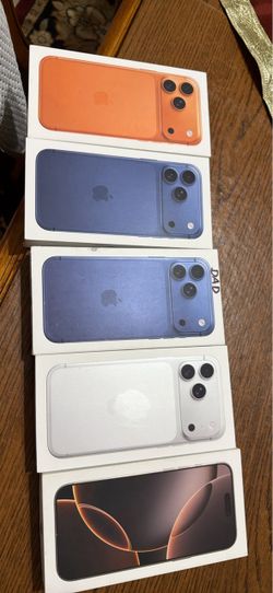 Empty iPhone boxes.