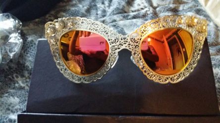 Gold mirror sunglasses these are hot