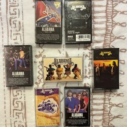 Bundle of 7 Alabama Cassette Tapes 
