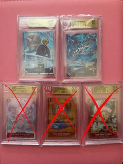 One Piece TCG Graded Cards Beckett 10