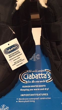 Ciabatta’s Woman’s Waterproof Winter Boots. Black. Size 9M