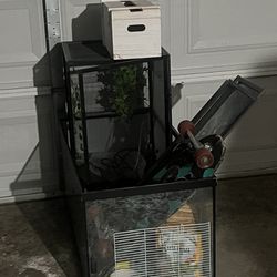 Skate board Hamster & chameleon cage sold separate or together