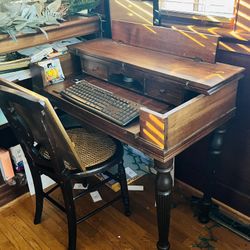 Antique Desk W/Chair