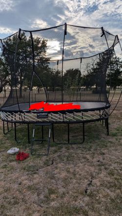 Spring free springless trampoline