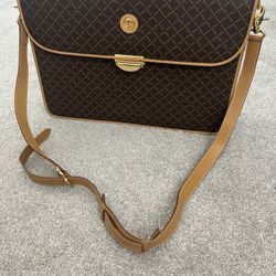 La Tour Eiffel Paris Monogram Briefcase Or Shoulder Bag