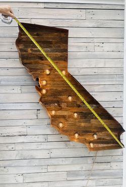 California Map Marquee Light 5’