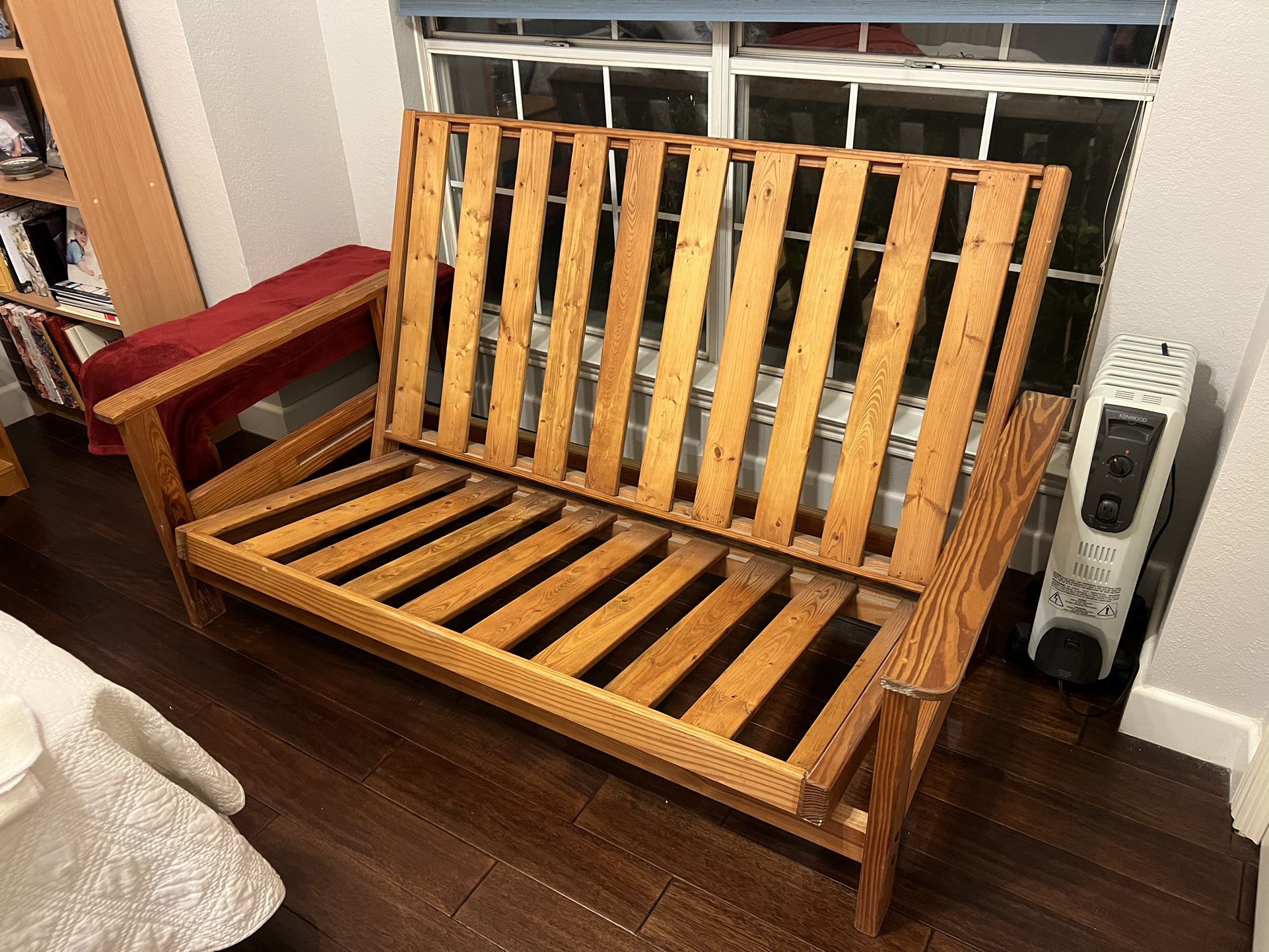Solid Wooden Futon Bed and Matress