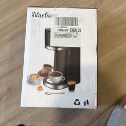 Bluebow Cafetera de Café Caliente y Helado, Preparación 3 en 1 de Porción Individual para K Cup, Caf