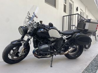 BMW R nineT Motorcycle with Touring Accessories