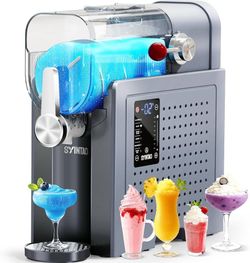 2185e $110 SYINTAO 2-in-1 Slushie & Soft Serve Ice Cream Maker, No-Ice-Needed Frozen Drink Machine with LED Display, 6 Preset Modes, Auto-Clean & Del