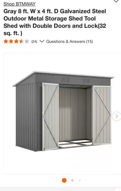 Metal shed
